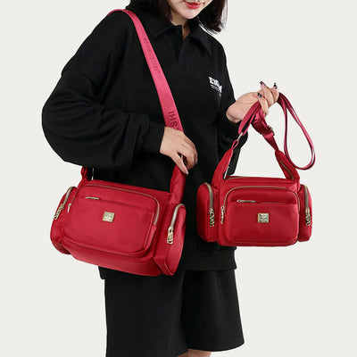 Nylon Crossbody Bag For Women Daily Outfit Multiple Pockets Purse