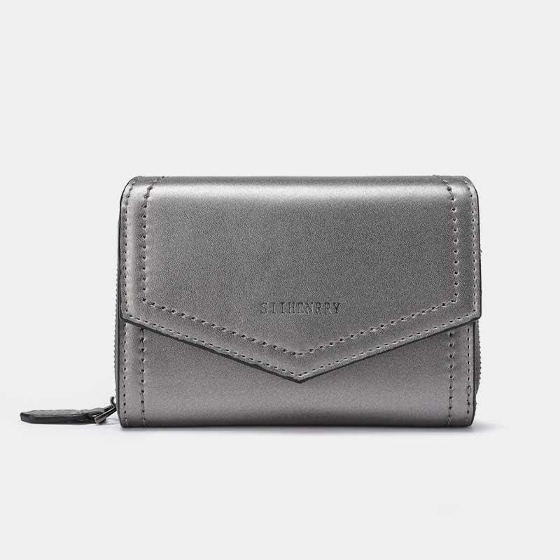 Women Short Bifold Wallet Faux Leather Purse RFID Blocking Card Holder