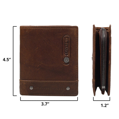 Large Capacity Leather Wallet