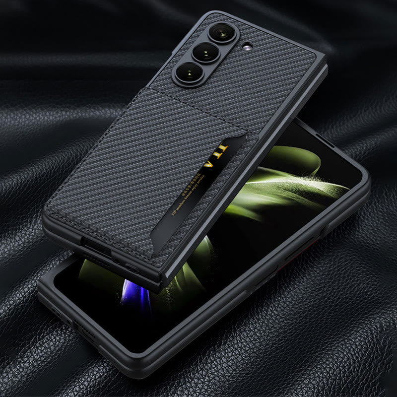 Samsung Z Fold 5 Foldable Clamshell Phone Case Card Holder Case