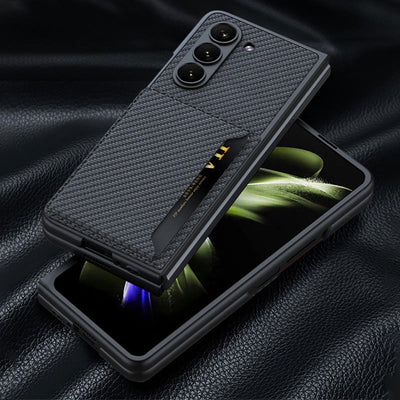 Samsung Z Fold 5 Foldable Clamshell Phone Case Card Holder Case