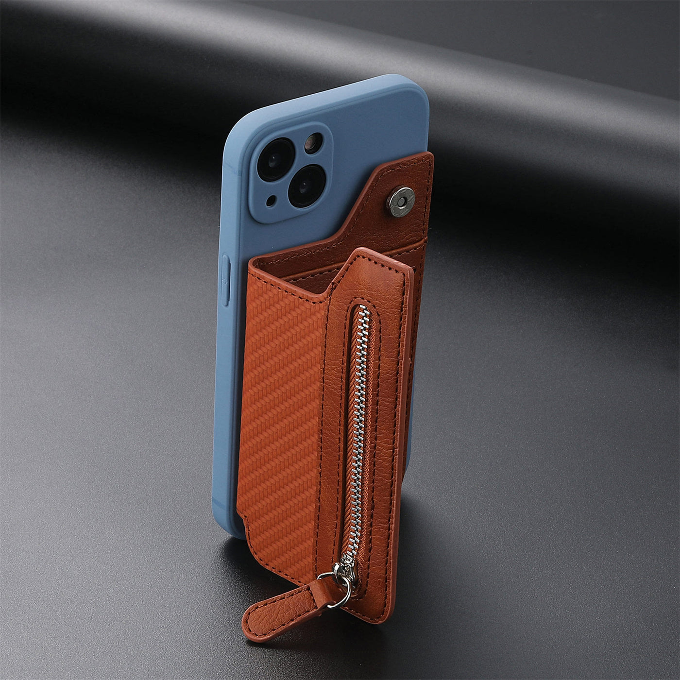 Wallet For Phone Creative Stick Clamshell Style Back Card Holder