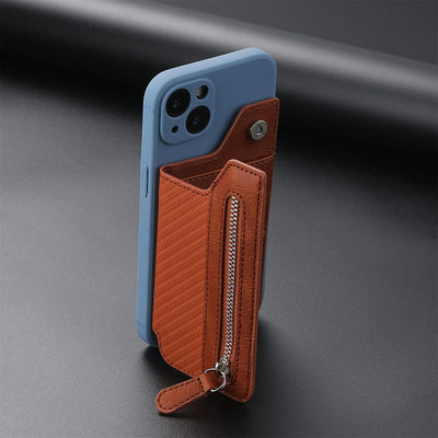 Wallet For Phone Creative Stick Clamshell Style Back Card Holder