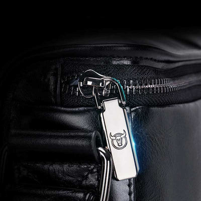 Large Capacity Genuine Leather Waterproof Messenger Bag