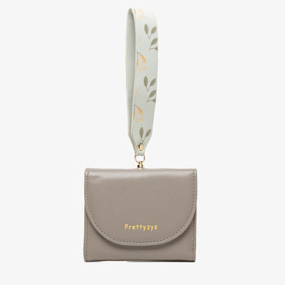 Womens Wallet Short Simple Soft Leather Folding Card Holder
