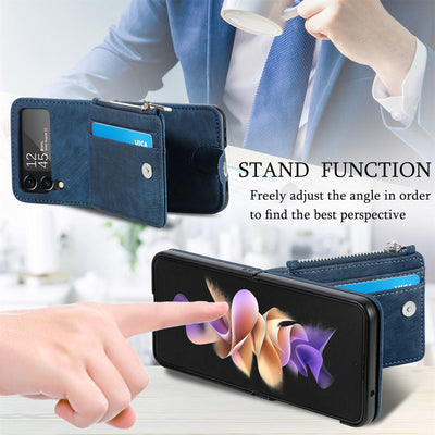 Phone Case For Z Flip 6 / Z Flip 5 2-In-1 Detachable Samll Wallet