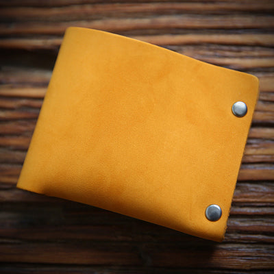 Vintage  Rivet Genuine Leather Wallet