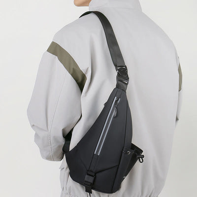 Waterproof Reflective Sling Bag Chest Bag for Men Travel Sport Purses