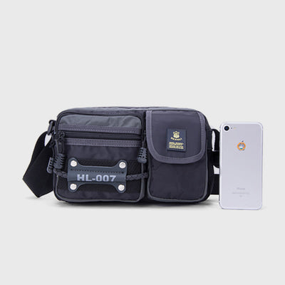 Messenger Bag For Men Multi Pocket Lightweight Oxford Crossbody Bag