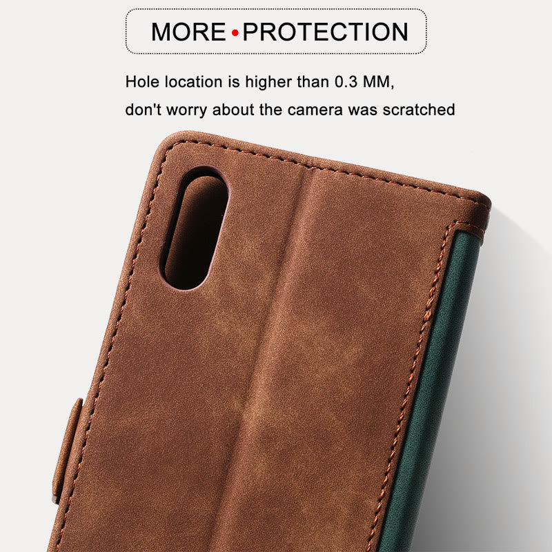 Vintage Color Stitching Phone Case For Samsung Protective Cover