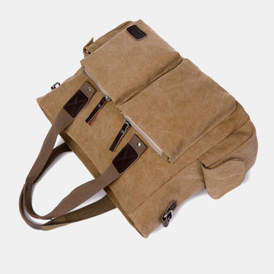Laptop Tote Bag for Men Women Casual Canvas Work Handbag Purse