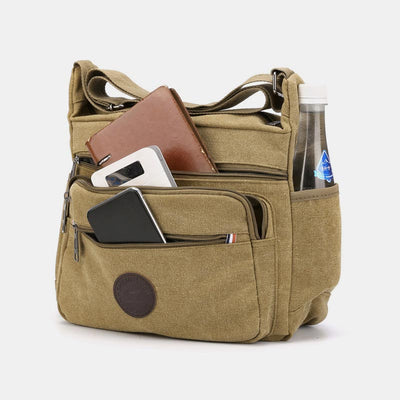 Vintage Large Capacity Canvas Messenger Bag