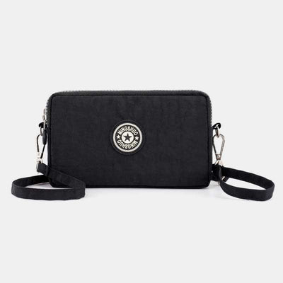 3 Zip Mini Crossbody Bag Lightweight Cellphone Wallet Long Wristlet Purses