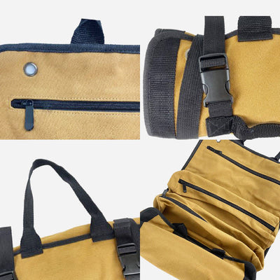 Roll Tool Up Bags Multi Purpose Canvas Hanging Tool Organizer