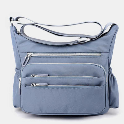 Lightweight Multi-Pocket Nylon Purse for Women Multifunctional Crossbody Shoulder Bag