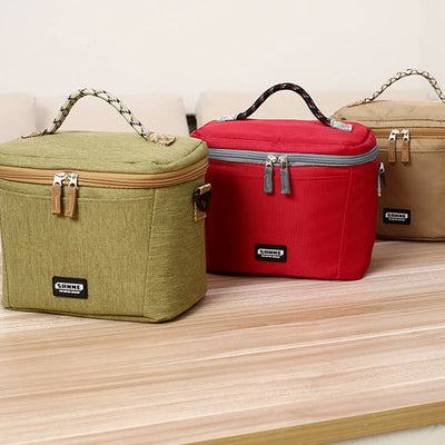 Small Cooler Bag For Picnic Work Oxford Crossbody Lunch Bag