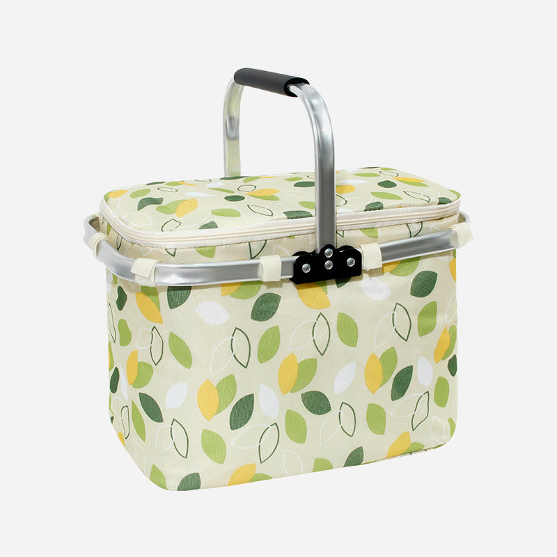 Cooler Bag For Outing Travel Thickened Aluminum Film Picnic Basket