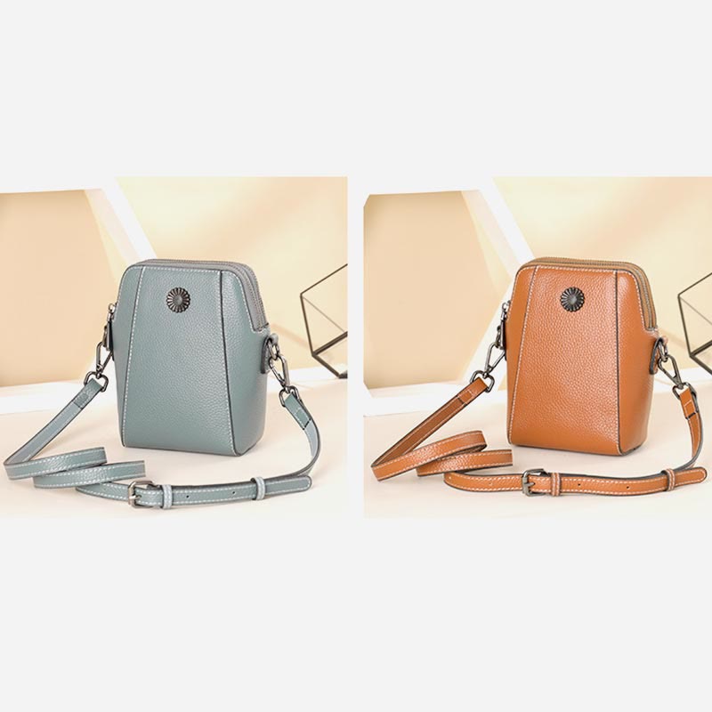 Phone Bag For Women Vintage Custom Mini Cowhide Crossbody Bag