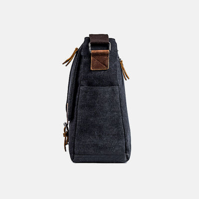 Men's Canvas Messenger Bag Retro Shoulder Crossbody Backpack Bags Purse