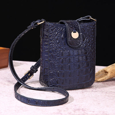 Crossbody Bag For Women Retro Crocodile Pattern Phone Bag