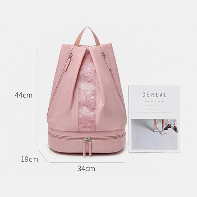 Waterproof Zip Swim Bag Sackpack Backpack Dry Wet Depart Shoulder Rucksack