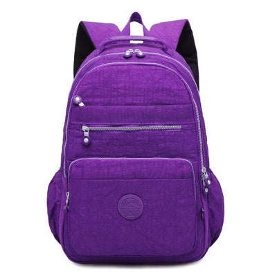 Waterproof Nylon Backpack Lightweight Sports Travel Daypack Multi-Color Optionals