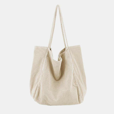 Extra Large Corduroy Tote Bag Casual Shopping Bag Shoulder Handbag