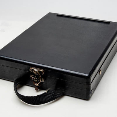 Portable Writers Messenger Wood Box Artist Tool Box for Outdoor Painting