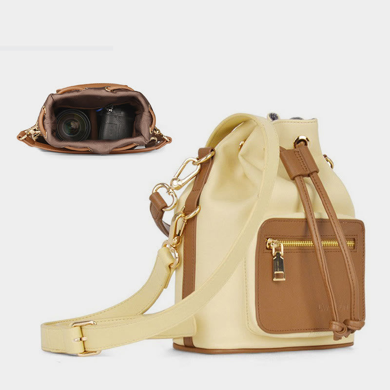 Bundle Drawstring Camera Bag Portable Bucket SLR Photography Bag