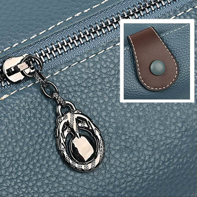 Retro Lady Underarm Bag Wide Strap Simple Women Crossbody Bag