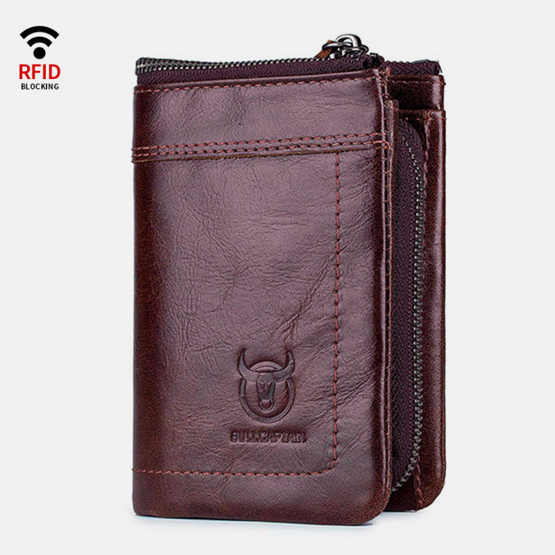 RFID Blocking Multi-slot Wallet With Coin Pocket
