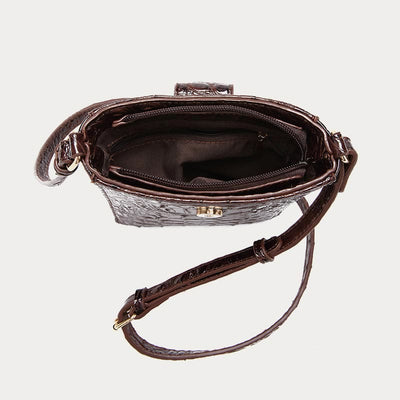 Crossbody Bag For Women Retro Crocodile Pattern Phone Bag