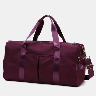 Travel Duffel Bag Sports Gym Shoulder Bag with Wet Pocket Shoes Compartment