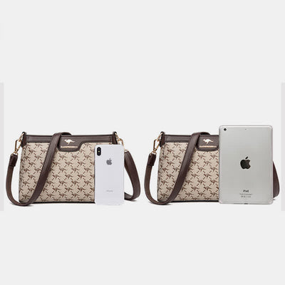Leather Crossbody Bag for Women Casual Small Trendy Shoulder Purses