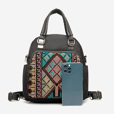 Multi-Carry Folk-Custom Bohemian Backpack