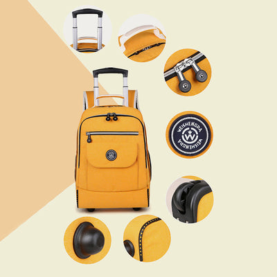 Dual Use Backpack For Travel Pull Rod Rolling Tote