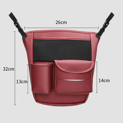 Car Organizer For Seat Back Multifunctional Leather Storage Holder