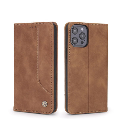 iPhone 13 Pro Max Leather Wallet Case Magnetic Case with Stand Card Slot