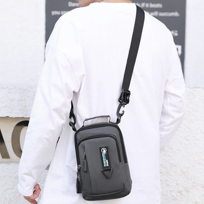 Practical Crossbody Sling Bag For Men Waterproof Travel Satchel Purse