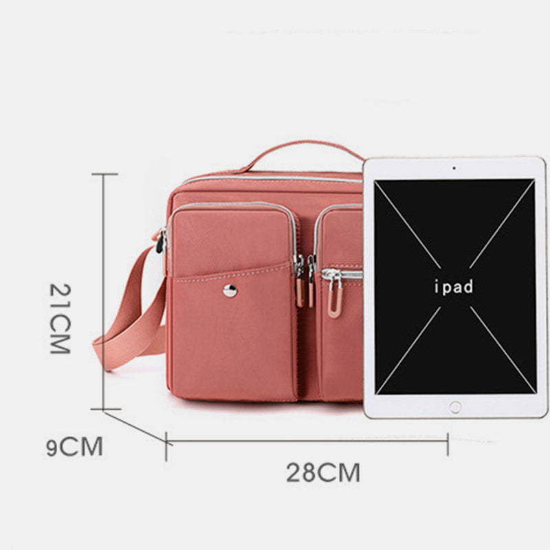 Lightweight Handbag Crossbody Purse Multi Pocket Travel Work Shoulder Messenger Bag