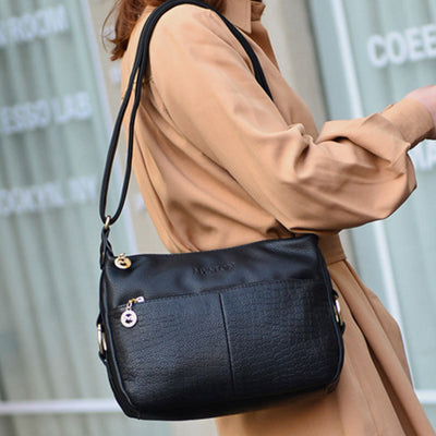 Crossbody Bag For Women Large Capacity PU Leather Shopping Bag