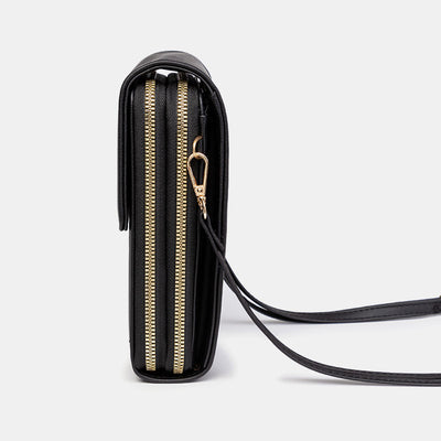 Multi-Compartment Phone Bag With Clear Window