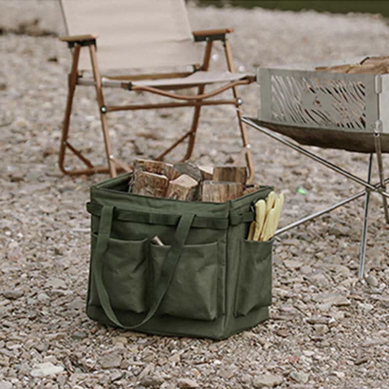 Collapsible Camping Tool Bag Garden Tool Organizer Storage Toolbag Handbag