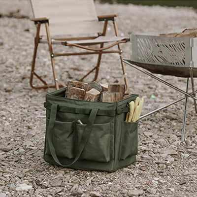 Collapsible Camping Tool Bag Garden Tool Organizer Storage Toolbag Handbag