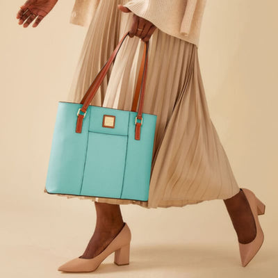 Tote Bag For Women Retro Business Style Large Laptop Bag