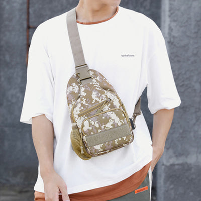 Sling Bag For Men Canvas Casual Sports Large Chest Bag