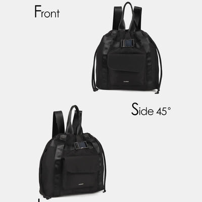 Lightweight Nylon Drawstring Backpack Tote Travel Daypack