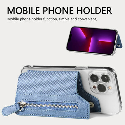 Wallet For Phone Creative Stick Clamshell Style Back Card Holder