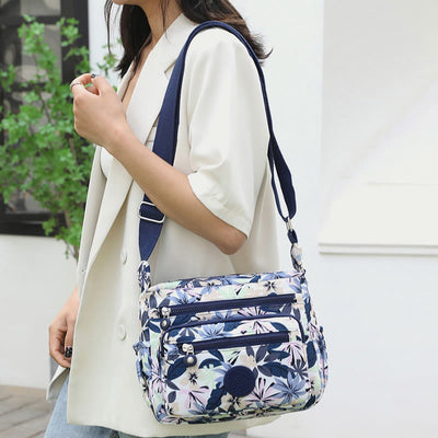 Nylon Crossbody Bag For Women Printing Multi Color Durable Bag