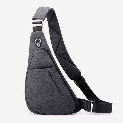 Sling Bag For Men Waterproof Nylon Travel Portable Crossbody Backpack